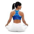 Padded Sports Bra - Blue Valley