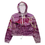 Women’s Cropped Windbreaker - ABSTRAKT Pink Explosion